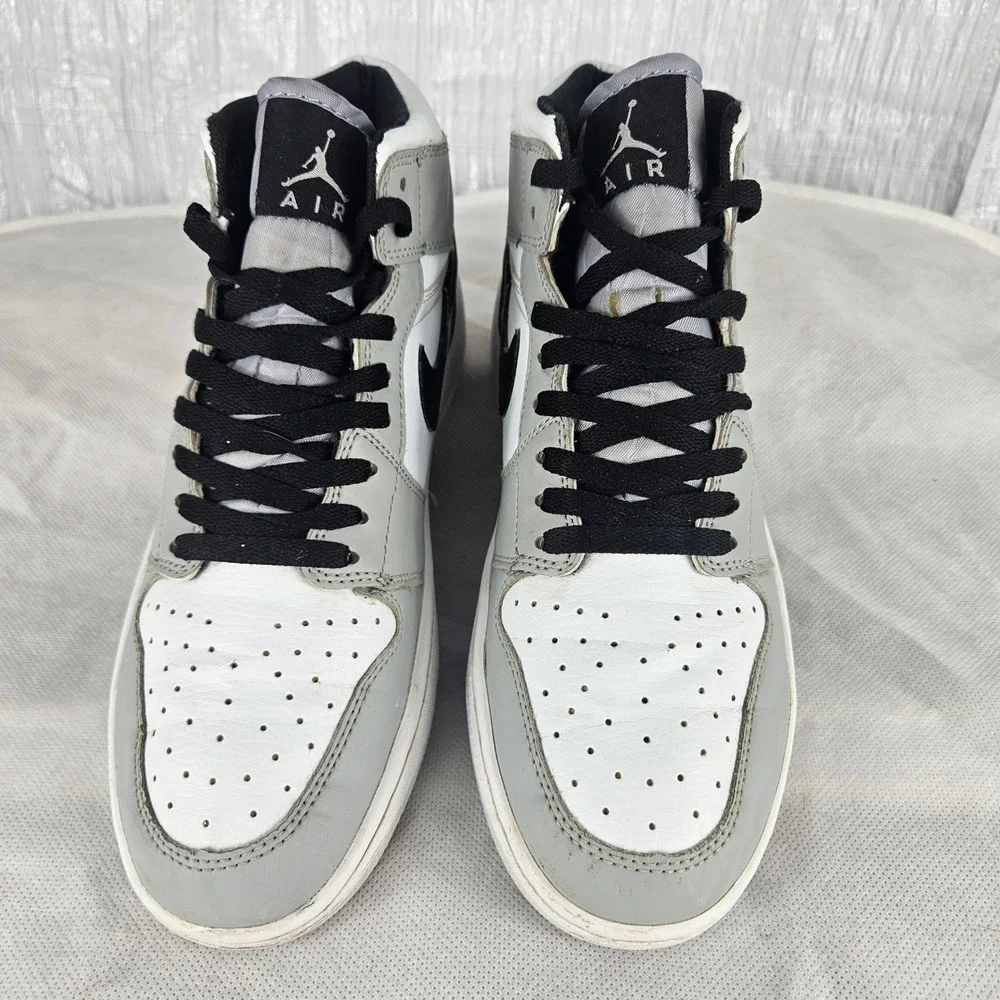 Nike Air Jordan 1 AJ1 Mens 8.5 Mid Light Smoke Gray Grey Anthracite 555112-603